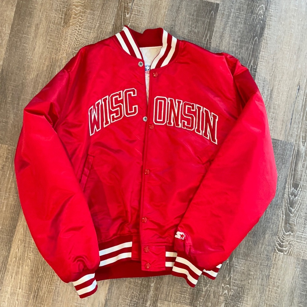 Wisconsin vintage XL Starter satin jacket
